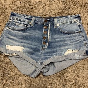free people jean shorts